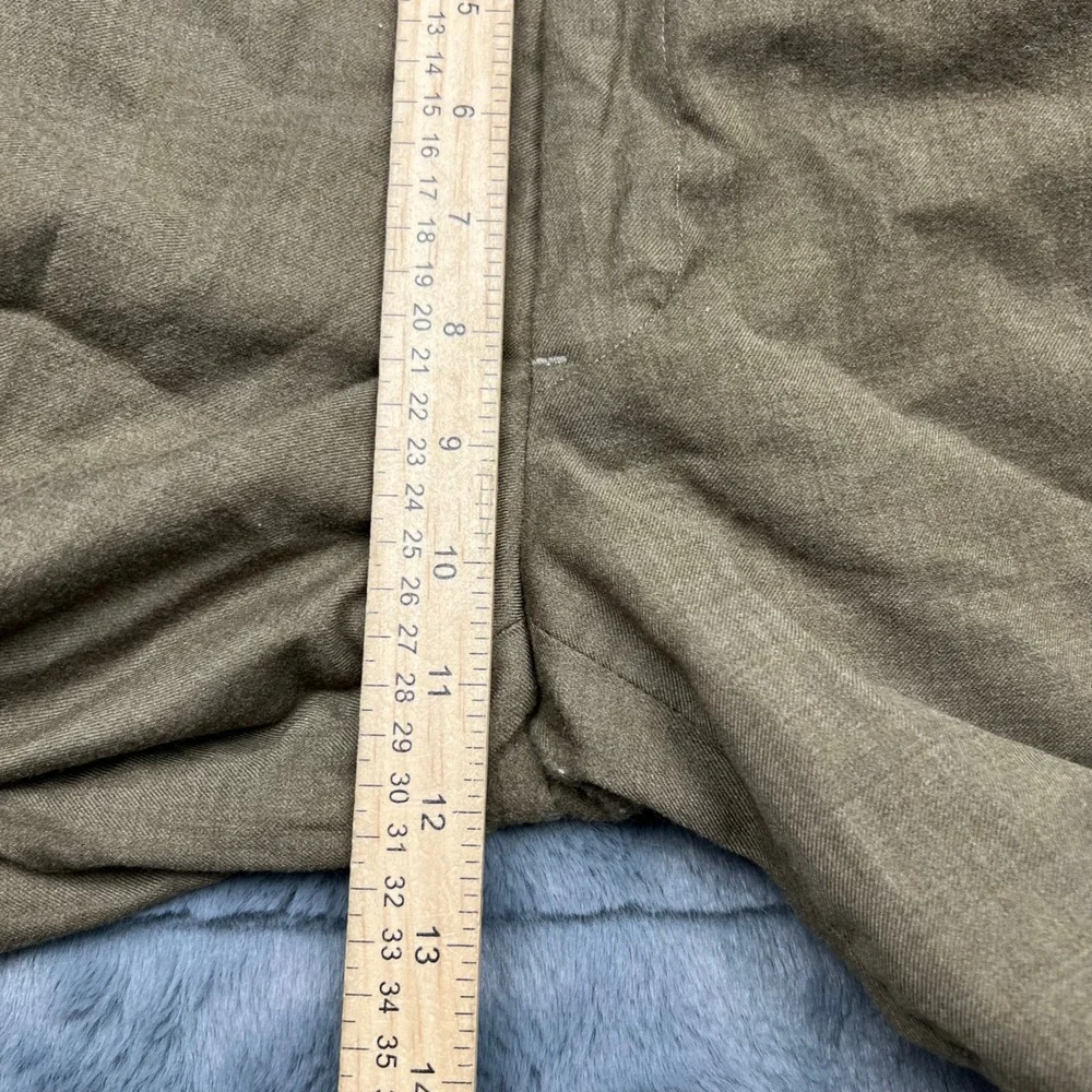 Cremieux Loro Piana Wool Dress Pants Mens 34R Brown Flat Front Italian Fabric
